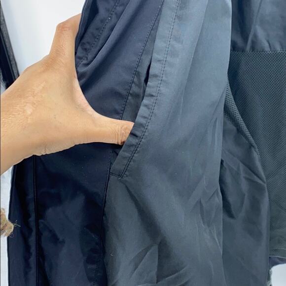 Banana Republic polyester black zip up jacket classic lightweight size XL - Picture 7 of 8